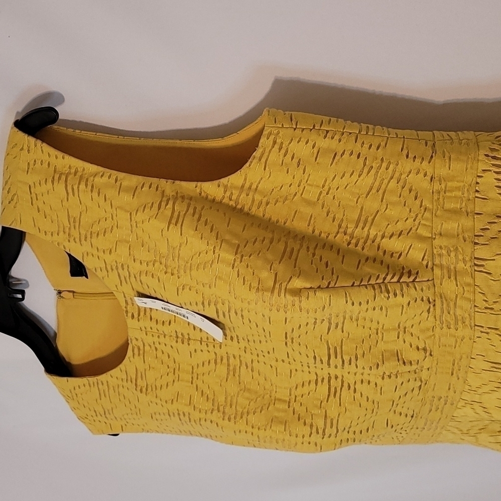 J Crew Sleeveless Yellow  A line Mini Dress - Picture 7 of 16